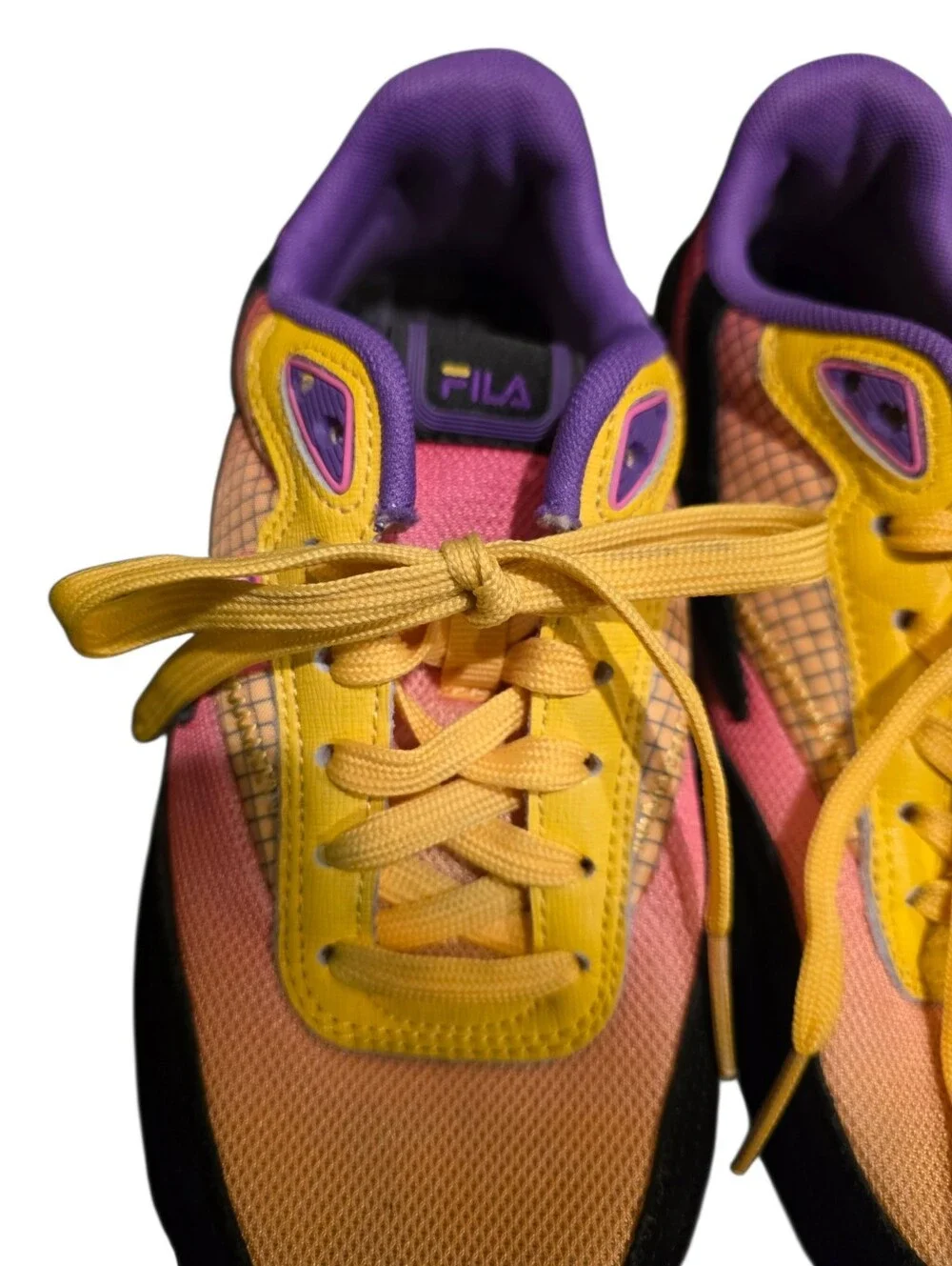 FILA Renno Sneakers Lemon / Knock Out Pink - Size 7